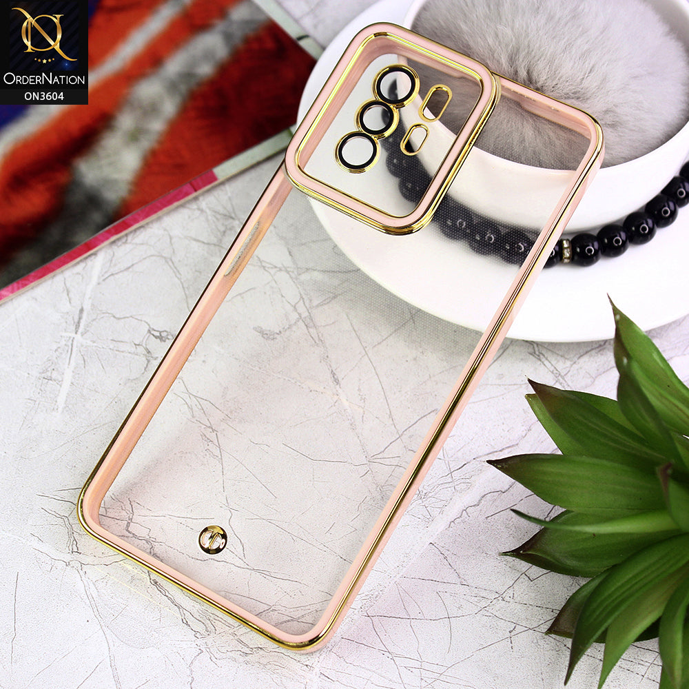 Xiaomi Poco X3 GT Cover - Pink - New Electroplated Side Borders Camera And Lense Protection Case