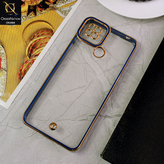 Xiaomi Redmi 10C Cover - Blue - New Electroplated Side Borders Camera Protection Case
