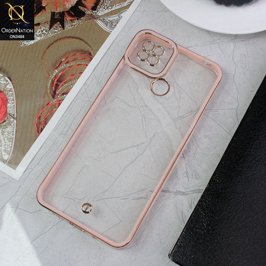 Xiaomi Redmi 10C Cover - Pink - New Electroplated Side Borders Camera Protection Case