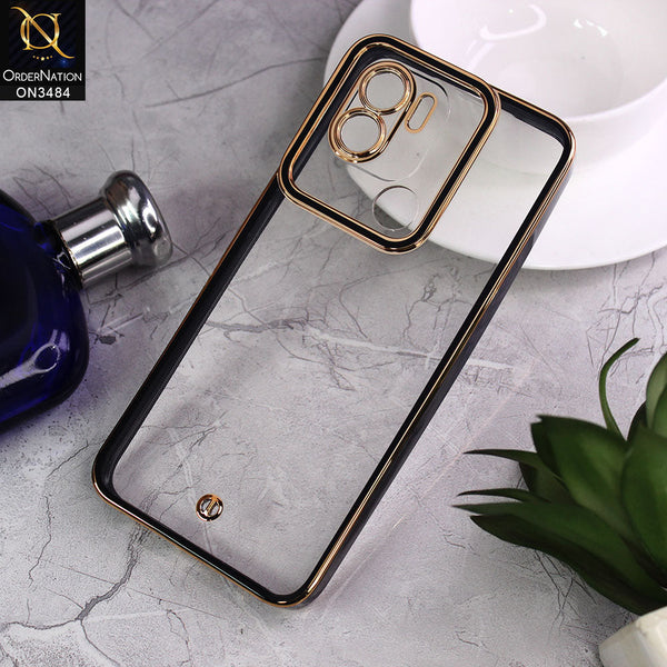 Custodia Con Specchio Per Xiaomi Redmi A1, HAOYE Mirror Flip Case Con Supporto, Rosa Oro