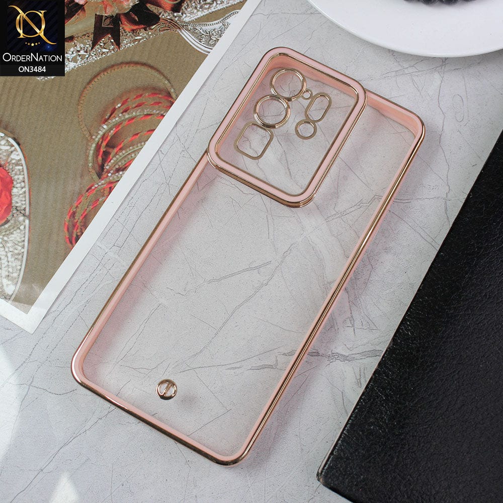 Samsung Galaxy S20 Ultra Cover - Pink - New Electroplated Side Borders Camera Protection Case