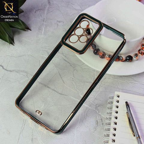 Samsung Galaxy A72 Cover - Green - New Electroplated Side Borders Camera Protection Case