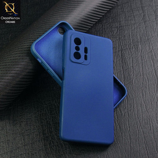 Xiaomi 11T Cover - Blue - ONation Silica Gel Series - HQ Liquid Silicone Elegant Colors Camera Protection Soft Case