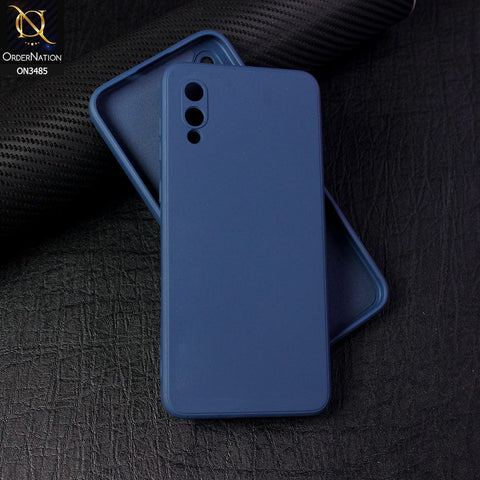 Samsung Galaxy A02 Cover - Blue - ONation Silica Gel Series - HQ Liquid Silicone Elegant Colors Camera Protection Soft Case