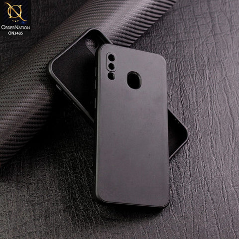 Samsung Galaxy A30 Cover - Black - ONation Silica Gel Series - HQ Liquid Silicone Elegant Colors Camera Protection Soft Case