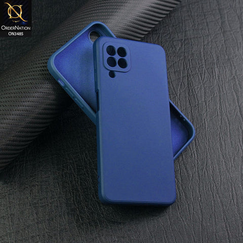 Samsung Galaxy M32 Cover - Blue - ONation Silica Gel Series - HQ Liquid Silicone Elegant Colors Camera Protection Soft Case