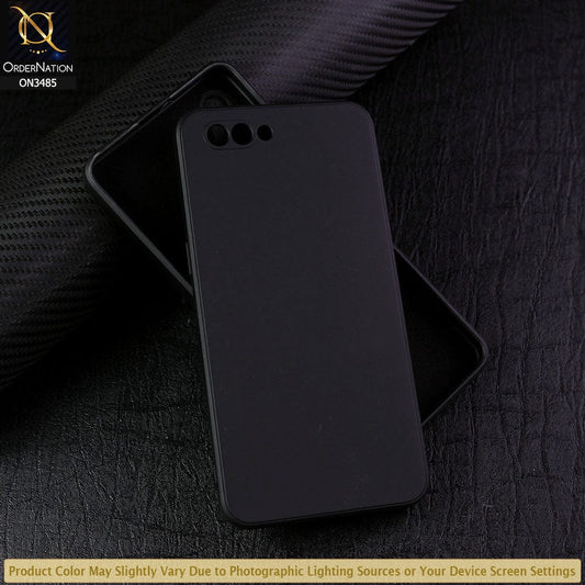 Oppo A5 Cover - Black - ONation Silica Gel Series - HQ Liquid Silicone Elegant Colors Camera Protection Soft Case