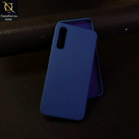 Samsung Galaxy A70 - Blue - ONation Silica Gel Series - HQ Liquid Silicone Elegant Colors Camera Protection Soft Case
