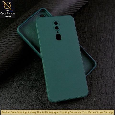 Oppo F11 Cover - Dark Green - ONation Bold Series - HQ Liquid Silicone Elegant Colors Camera Protection Soft Case ( Fast Delivery ) (H)