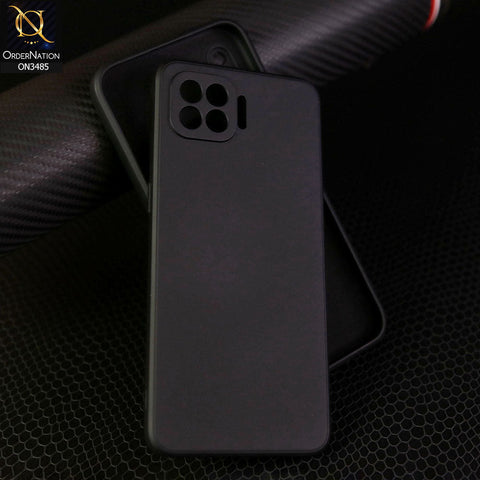 Oppo F17 Pro Cover - Black - ONation Silica Gel Series - HQ Liquid Silicone Elegant Colors Camera Protection Soft Case