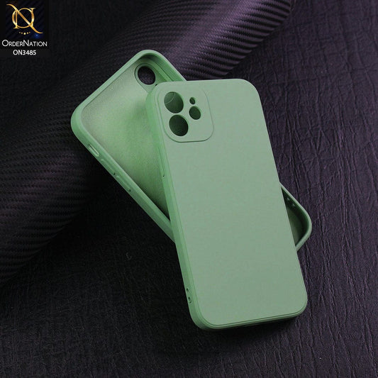 iPhone 11 Cover - Light Green - ONation Silica Gel Series - HQ Liquid Silicone Elegant Colors Camera Protection Soft Case