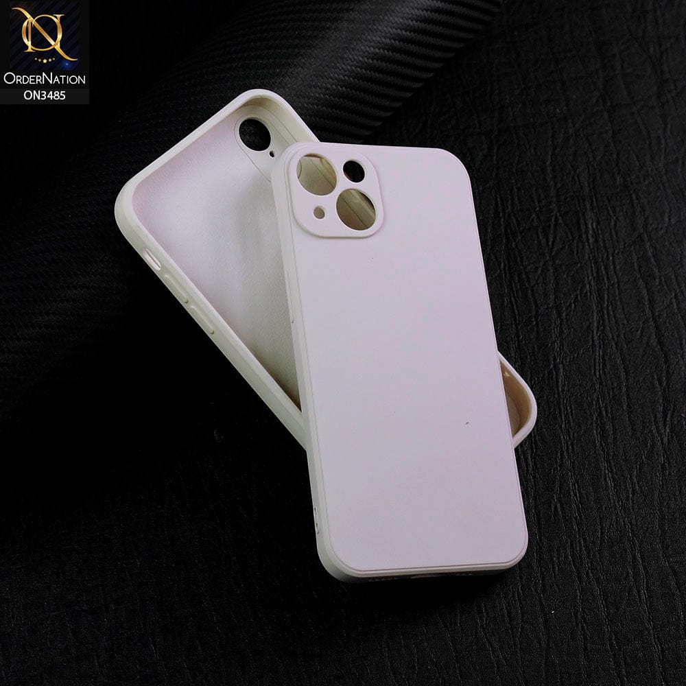 iPhone 13 Cover - Off-White (Not Pure White) - ONation Silica Gel Series - HQ Liquid Silicone Elegant Colors Camera Protection Soft Case