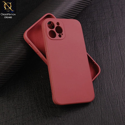 iPhone 13 Pro Cover - Red - ONation Bold Series - HQ Liquid Silicone Elegant Colors Camera Protection Soft Case ( Fast Delivery )