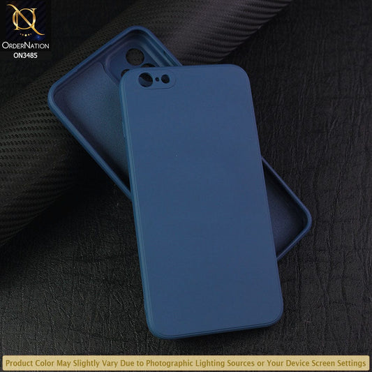iPhone 6s Plus / 6 Plus Cover - Blue - ONation Silica Gel Series - HQ Liquid Silicone Elegant Colors Camera Protection Soft Case