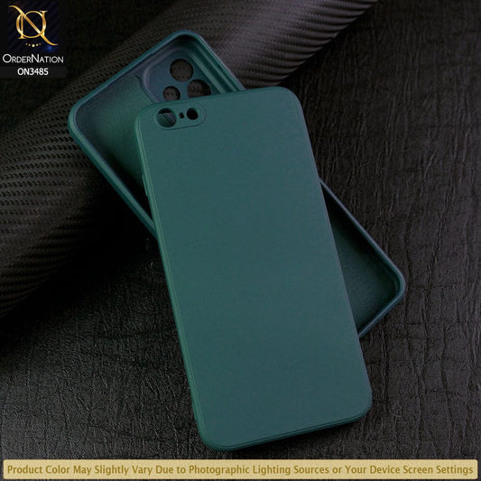 iPhone 6s Plus / 6 Plus Cover - Dark Green - ONation Silica Gel Series - HQ Liquid Silicone Elegant Colors Camera Protection Soft Case