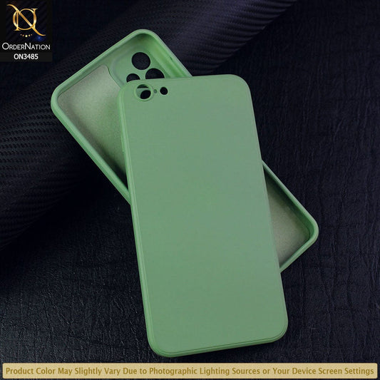 iPhone 6s Plus / 6 Plus Cover - Light Green - ONation Silica Gel Series - HQ Liquid Silicone Elegant Colors Camera Protection Soft Case