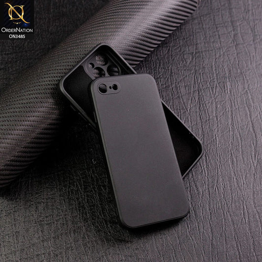 iPhone 8 / 7 Cover - Black - ONation Silica Gel Series - HQ Liquid Silicone Elegant Colors Camera Protection Soft Case