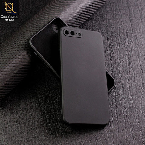 iPhone 8 Plus / 7 Plus Cover - Black - ONation Bold Series - HQ Liquid Silicone Elegant Colors Camera Protection Soft Case ( Fast Delivery )