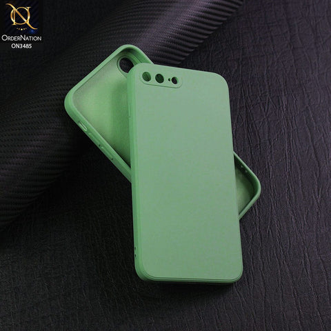 iPhone 8 Plus / 7 Plus Cover - Light Green - ONation Silica Gel Series - HQ Liquid Silicone Elegant Colors Camera Protection Soft Case