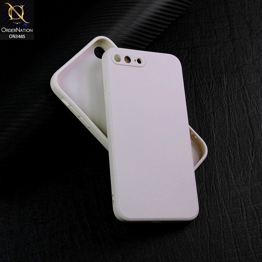 iPhone 8 Plus / 7 Plus Cover - Off-White (Not Pure White) - ONation Silica Gel Series - HQ Liquid Silicone Elegant Colors Camera Protection Soft Case