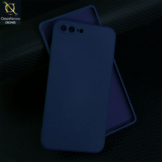iPhone 8 Plus / 7 Plus Cover - Blue  - ONation Silica Gel Series - HQ Liquid Silicone Elegant Colors Camera Protection Soft Case