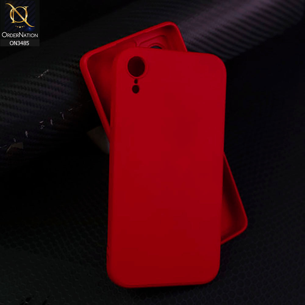 iPhone XR Cover - Dark Red - ONation Silica Gel Series - HQ Liquid Silicone Elegant Colors Camera Protection Soft Case