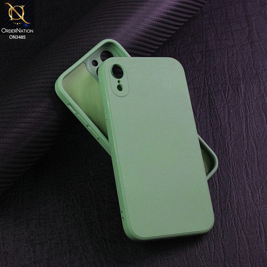 iPhone XR Cover - Light Green - ONation Silica Gel Series - HQ Liquid Silicone Elegant Colors Camera Protection Soft Case