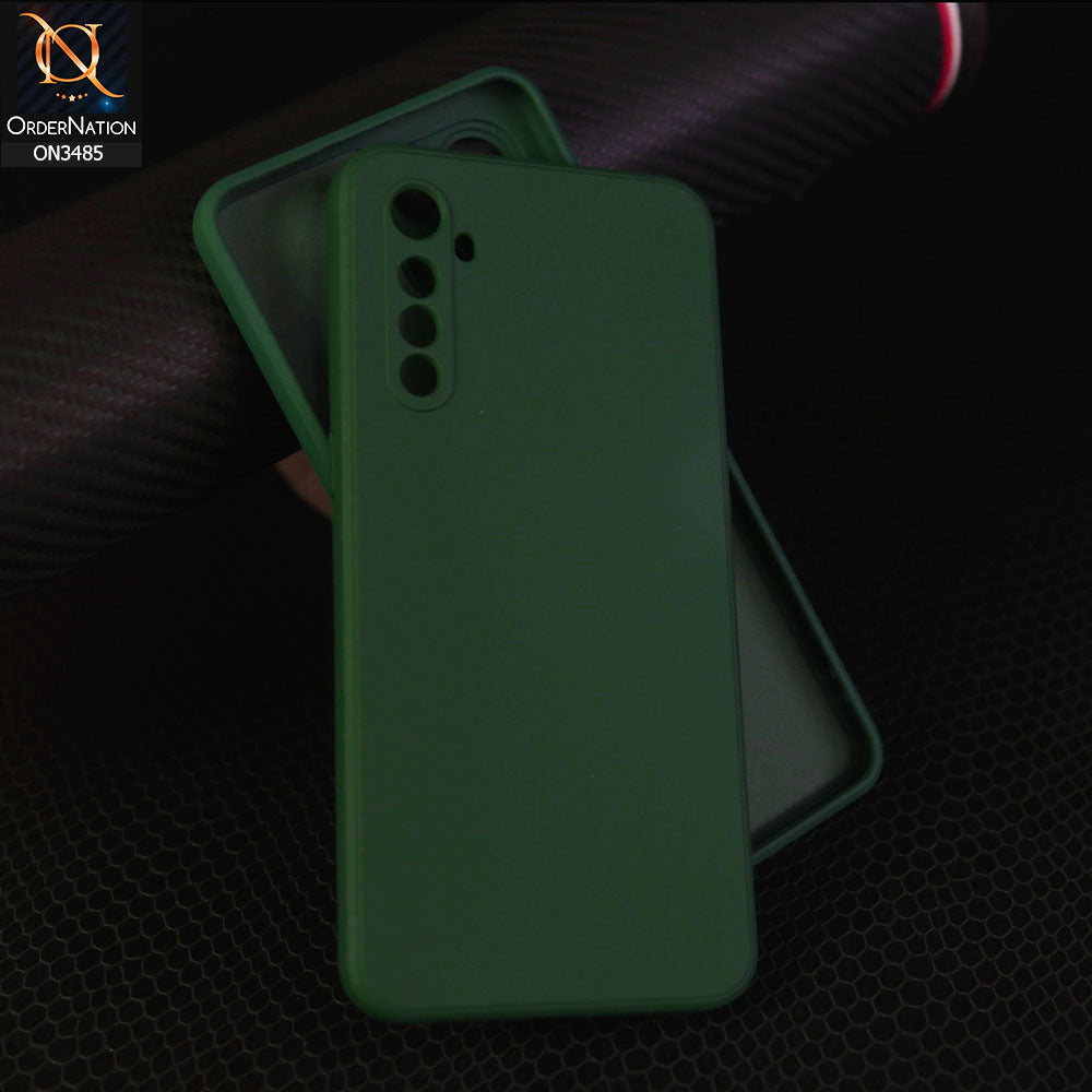 Oppo K5 Cover - Dark Green - ONation Silica Gel Series - HQ Liquid Silicone Elegant Colors Camera Protection Soft Case