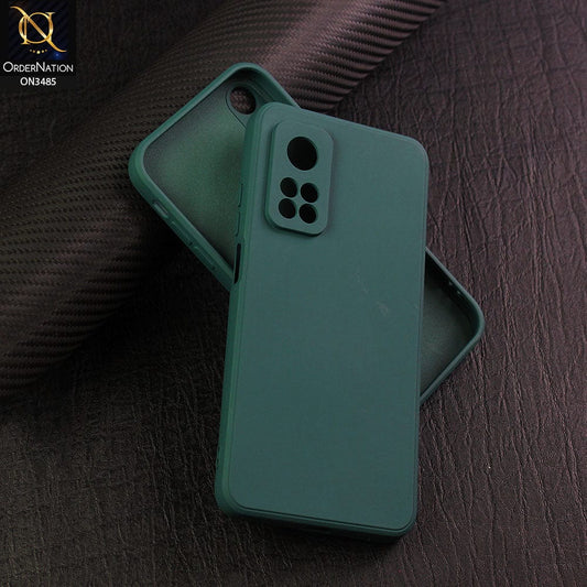 Xiaomi Mi 10T Cover - Dark Green - ONation Silica Gel Series - HQ Liquid Silicone Elegant Colors Camera Protection Soft Case