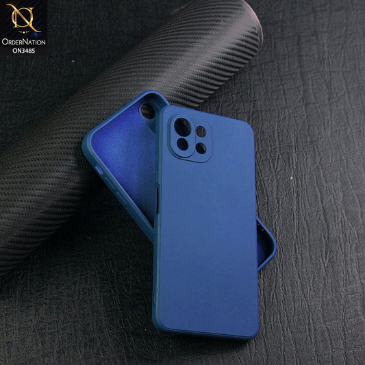 Xiaomi Mi 11 Lite Cover - Blue - ONation Silica Gel Series - HQ Liquid Silicone Elegant Colors Camera Protection Soft Case