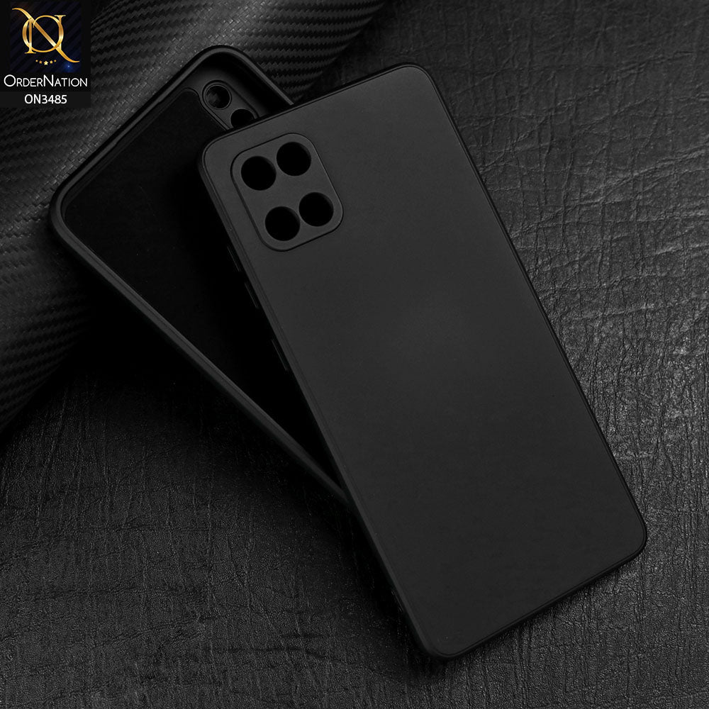 Samsung Galaxy M60S Cover - Black - ONation Silica Gel Series - HQ Liquid Silicone Elegant Colors Camera Protection Soft Case