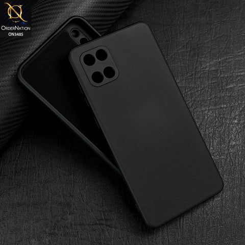 Samsung Galaxy A81 Cover - Black - ONation Silica Gel Series - HQ Liquid Silicone Elegant Colors Camera Protection Soft Case