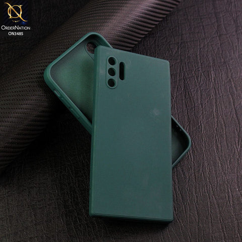 Samsung Galaxy Note 10 Plus Cover - Dark Green - ONation Bold Series - HQ Liquid Silicone Elegant Colors Camera Protection Soft Case ( Fast Delivery )