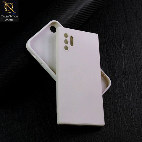 Samsung Galaxy Note 10 Plus Cover - Off-White (Not Pure White) - ONation Silica Gel Series - HQ Liquid Silicone Elegant Colors Camera Protection Soft Case