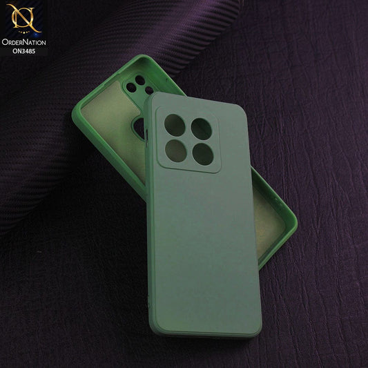OnePlus 10 Pro Cover - Light Green - ONation Silica Gel Series - HQ Liquid Silicone Elegant Colors Camera Protection Soft Case