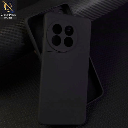 OnePlus 11 Cover - Black - ONation Silica Gel Series - HQ Liquid Silicone Elegant Colors Camera Protection Soft Case