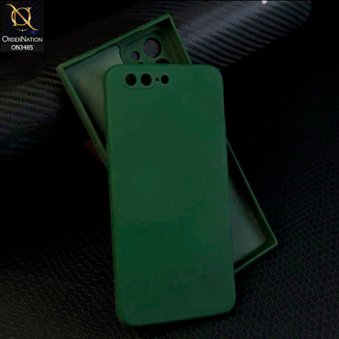 OnePlus 5 Cover - Dark Green - ONation Silica Gel Series - HQ Liquid Silicone Elegant Colors Camera Protection Soft Case