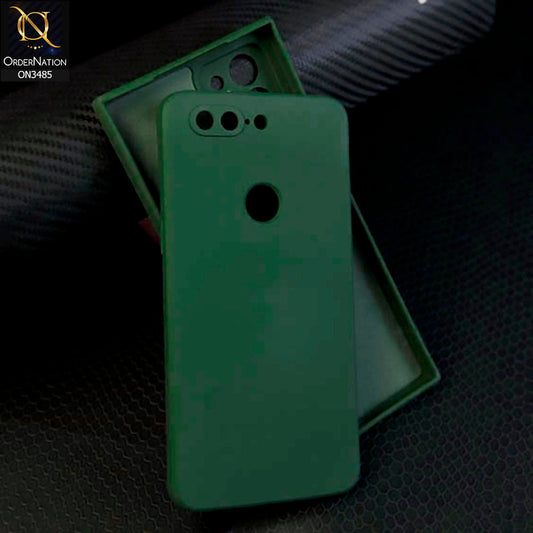 OnePlus 5T Cover - Dark Green - ONation Silica Gel Series - HQ Liquid Silicone Elegant Colors Camera Protection Soft Case