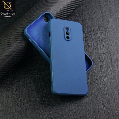OnePlus 7 Cover - Blue - ONation Silica Gel Series - HQ Liquid Silicone Elegant Colors Camera Protection Soft Case