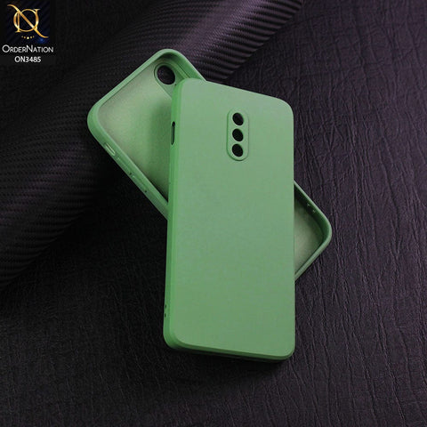 OnePlus 7 Cover - Light Green - ONation Silica Gel Series - HQ Liquid Silicone Elegant Colors Camera Protection Soft Case