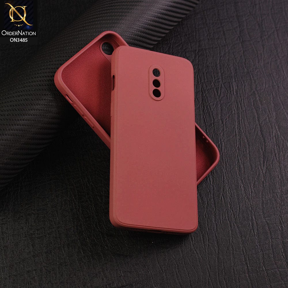 OnePlus 7 Cover - Red - ONation Silica Gel Series - HQ Liquid Silicone Elegant Colors Camera Protection Soft Case