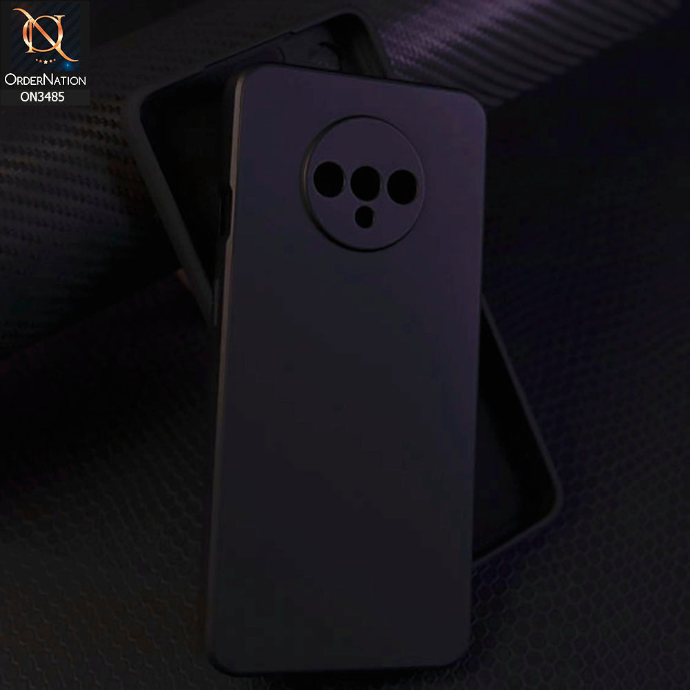 OnePlus 7T Cover - Black - ONation Silica Gel Series - HQ Liquid Silicone Elegant Colors Camera Protection Soft Case
