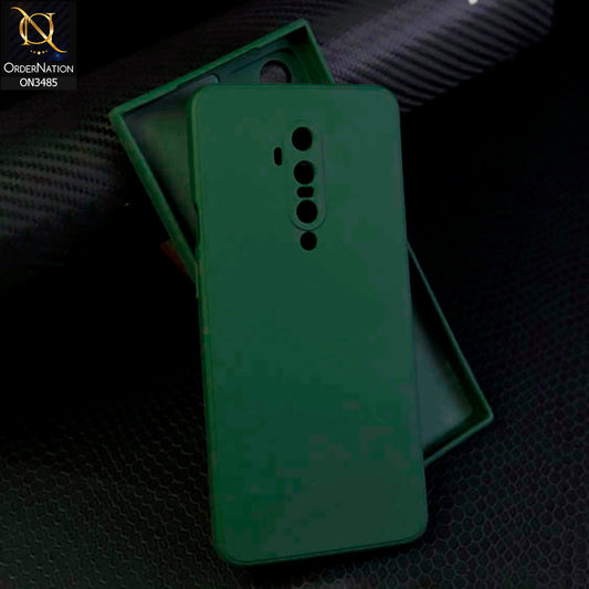 OnePlus 7T Pro 5G McLaren Cover - Dark Green - ONation Silica Gel Series - HQ Liquid Silicone Elegant Colors Camera Protection Soft Case