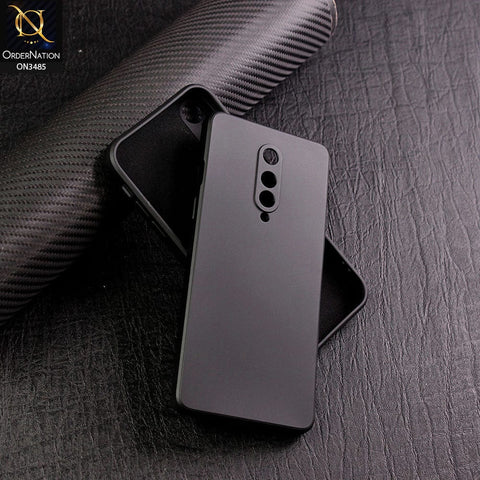 OnePlus 8 4G Cover - Black - ONation Silica Gel Series - HQ Liquid Silicone Elegant Colors Camera Protection Soft Case