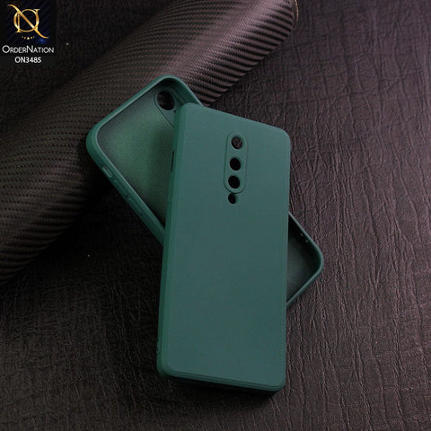 OnePlus 8 4G Cover - Dark Green - ONation Bold Series - HQ Liquid Silicone Elegant Colors Camera Protection Soft Case ( Fast Delivery )