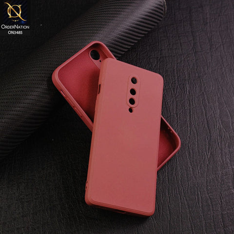 OnePlus 8 4G Cover - Red - ONation Bold Series - HQ Liquid Silicone Elegant Colors Camera Protection Soft Case (fast Delivery )