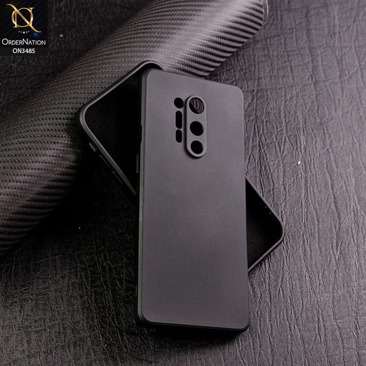 OnePlus 8 Pro Cover - Black - ONation Silica Gel Series - HQ Liquid Silicone Elegant Colors Camera Protection Soft Case