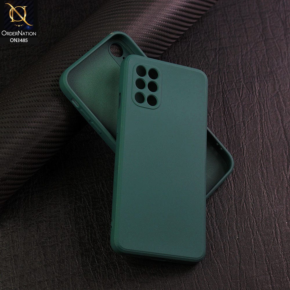 OnePlus 8T Cover - Dark Green - ONation Silica Gel Series - HQ Liquid Silicone Elegant Colors Camera Protection Soft Case