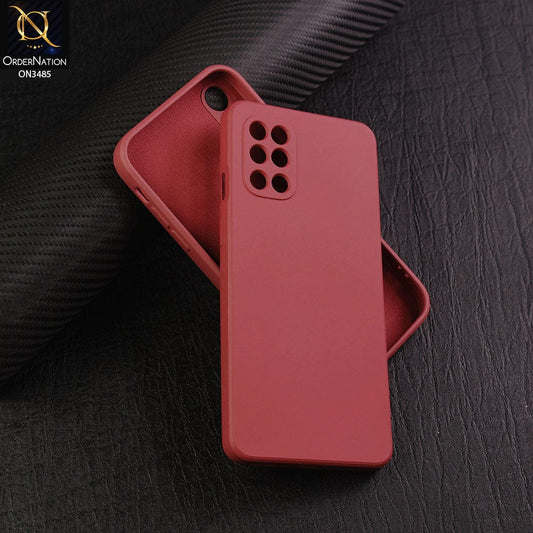 OnePlus 8T Cover - Red - ONation Silica Gel Series - HQ Liquid Silicone Elegant Colors Camera Protection Soft Case
