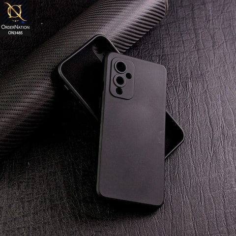 OnePlus 9 Cover - Black - ONation Bold Series - HQ Liquid Silicone Elegant Colors Camera Protection Soft Case ( Fast Delivery )